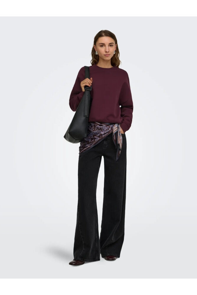 Only Sweat Lıfe Loose Fit kadın Sweat 15243380 (1)