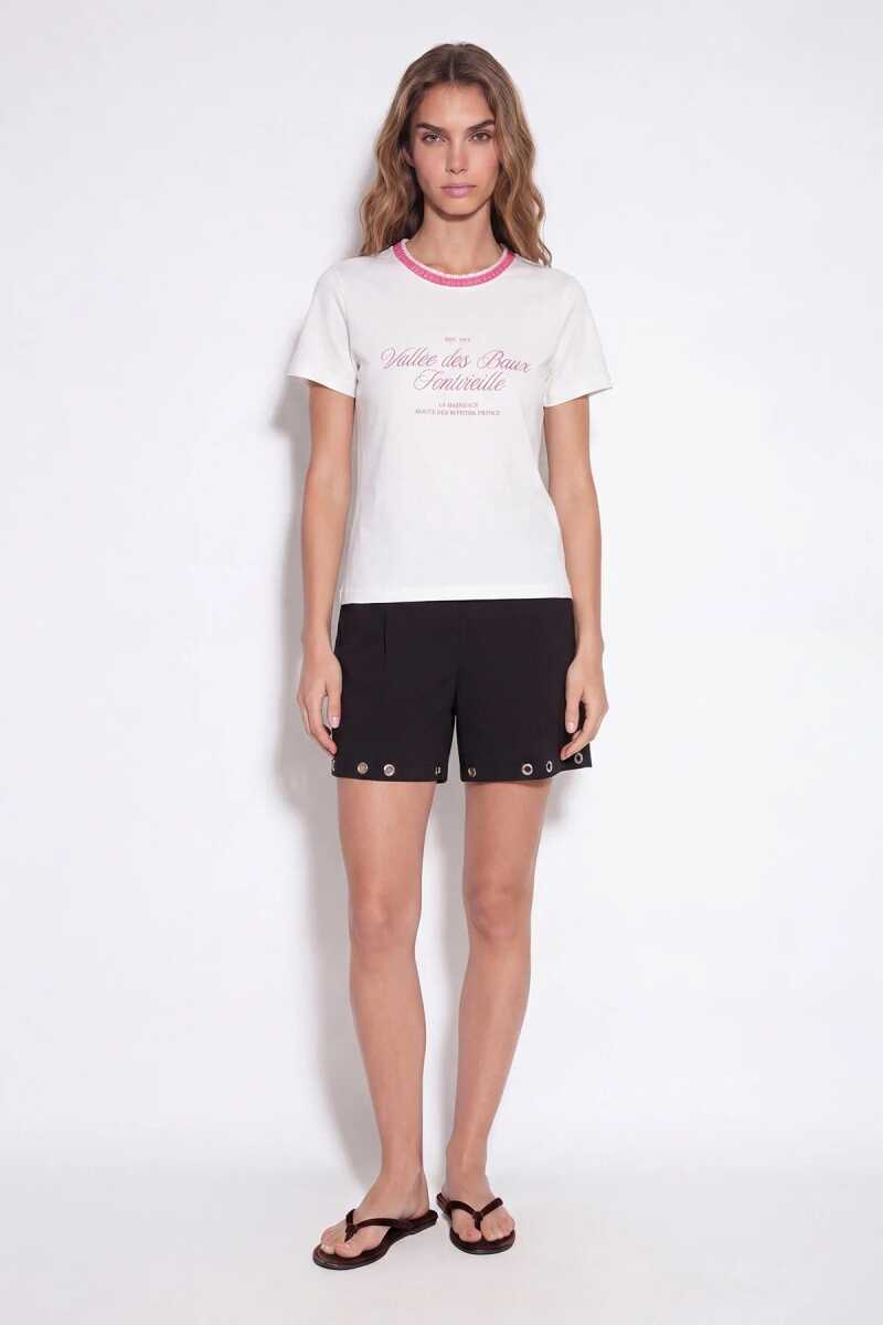 Quzu Baskı Detaylı Kadın T-shirt - 3
