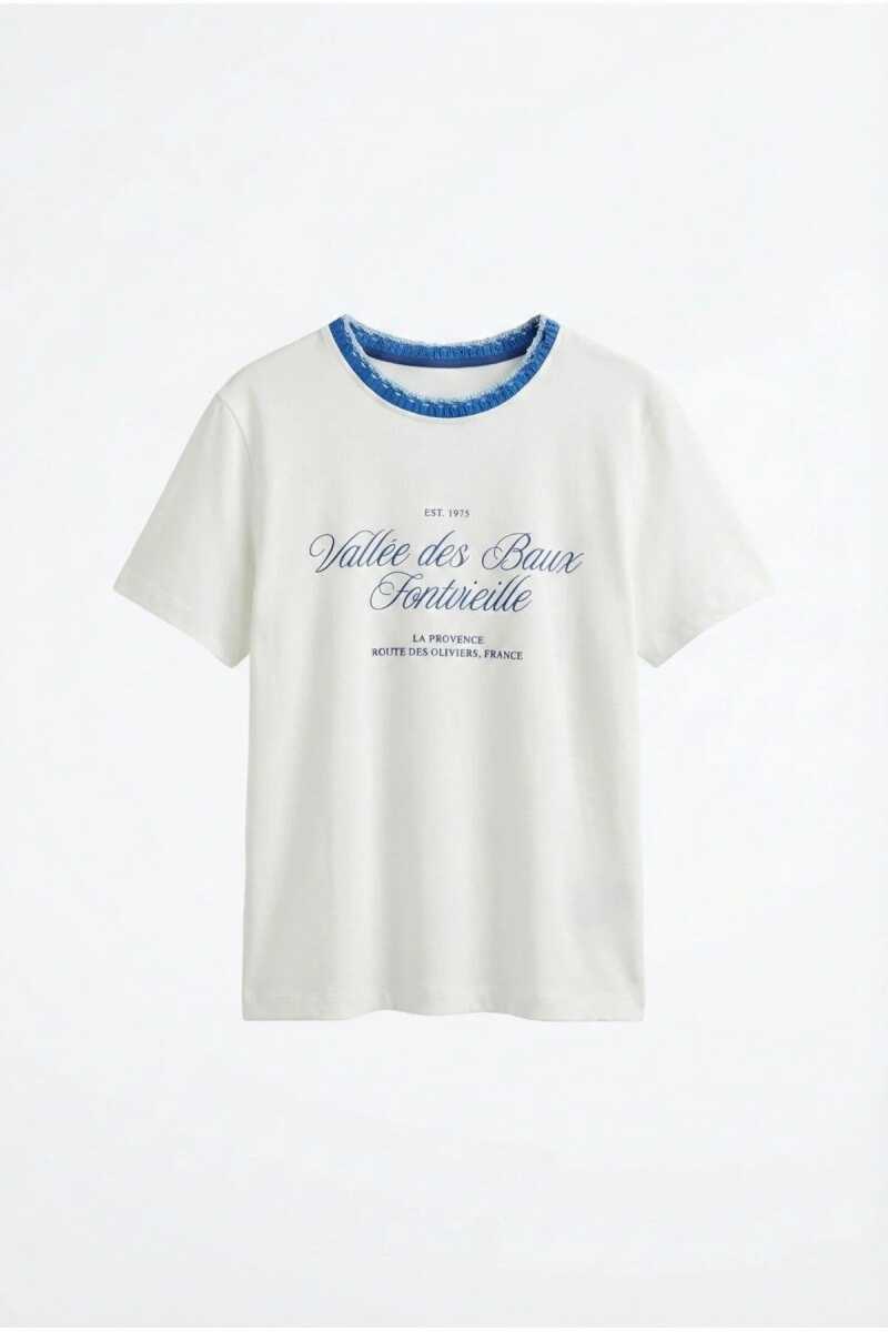 Quzu Baskı Detaylı Kadın T-shirt - 2