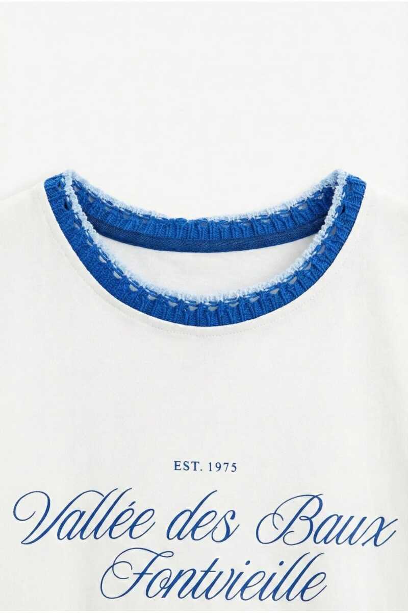 Quzu Baskı Detaylı Kadın T-shirt - 3