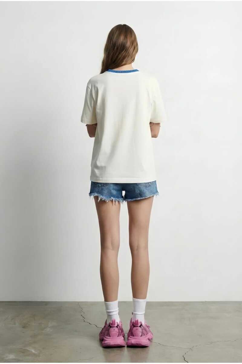 Quzu Baskı Detaylı Kadın T-shirt - 4