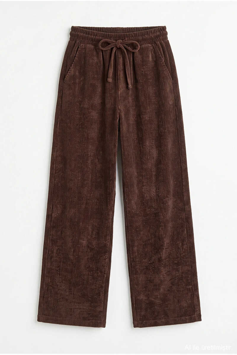 Quzu Beli Lastikli Kadın Pantolon - 3