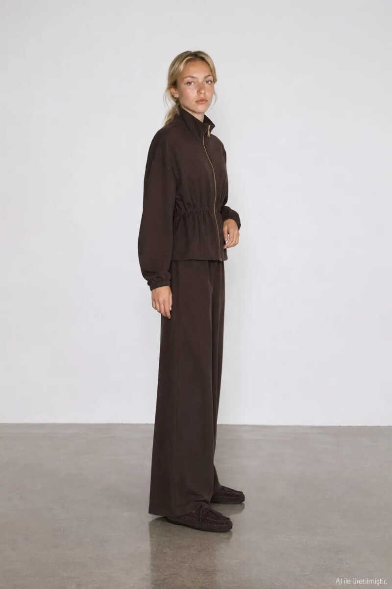 Quzu Beli Lastikli Kadın Pantolon - 2