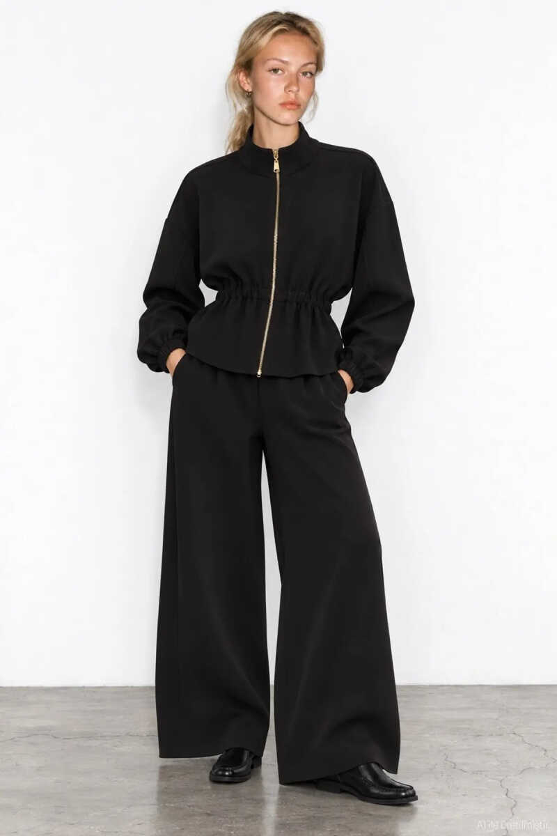 Quzu Beli Lastikli Kadın Pantolon - 3