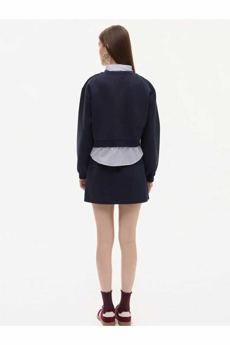 Quzu Çizgili Detaylı Kadın Sweatshirt - 2