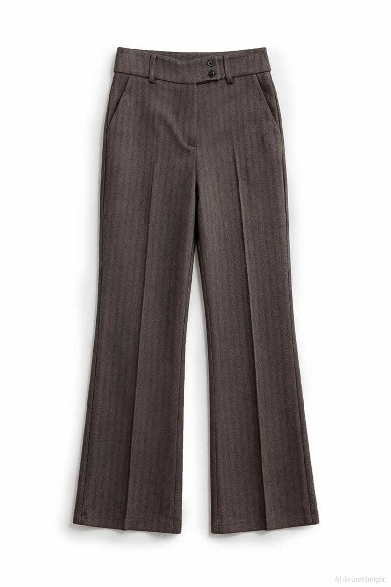 Quzu Düğme Detaylı Kadın Pantolon - 2