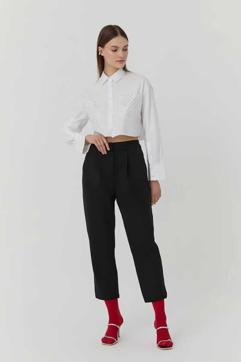 Quzu Beli Lastikli Kadın Pantolon - 2