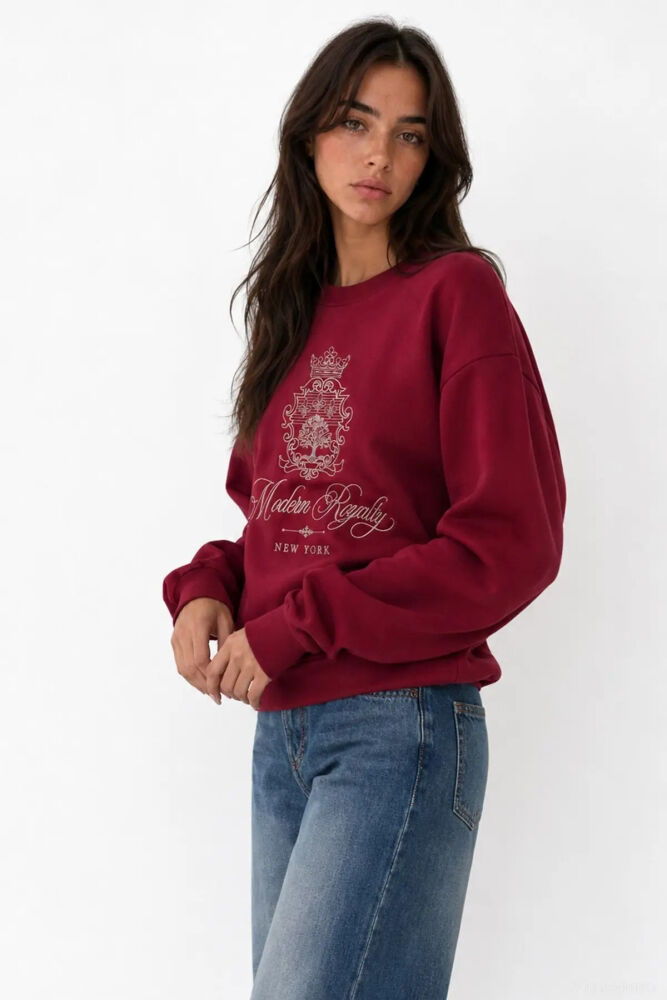 Quzu Nakış Detaylı Kadın Sweatshirt (1)
