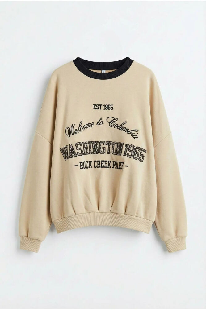 Quzu Nakış Detaylı Kadın Sweatshirt (1)