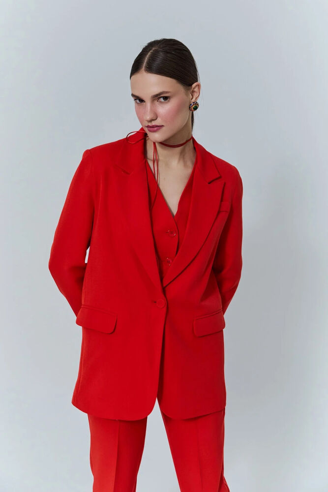 Quzu Oversize Kadın Blazer Ceket (1)