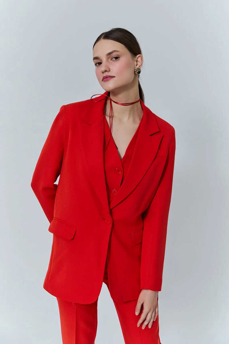 Quzu Oversize Kadın Blazer Ceket - 4