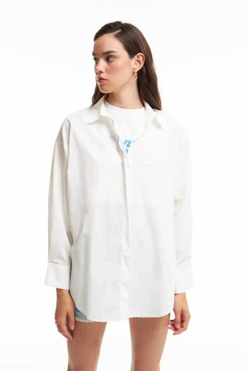 Quzu Oversize Kadın Gömlek - 3
