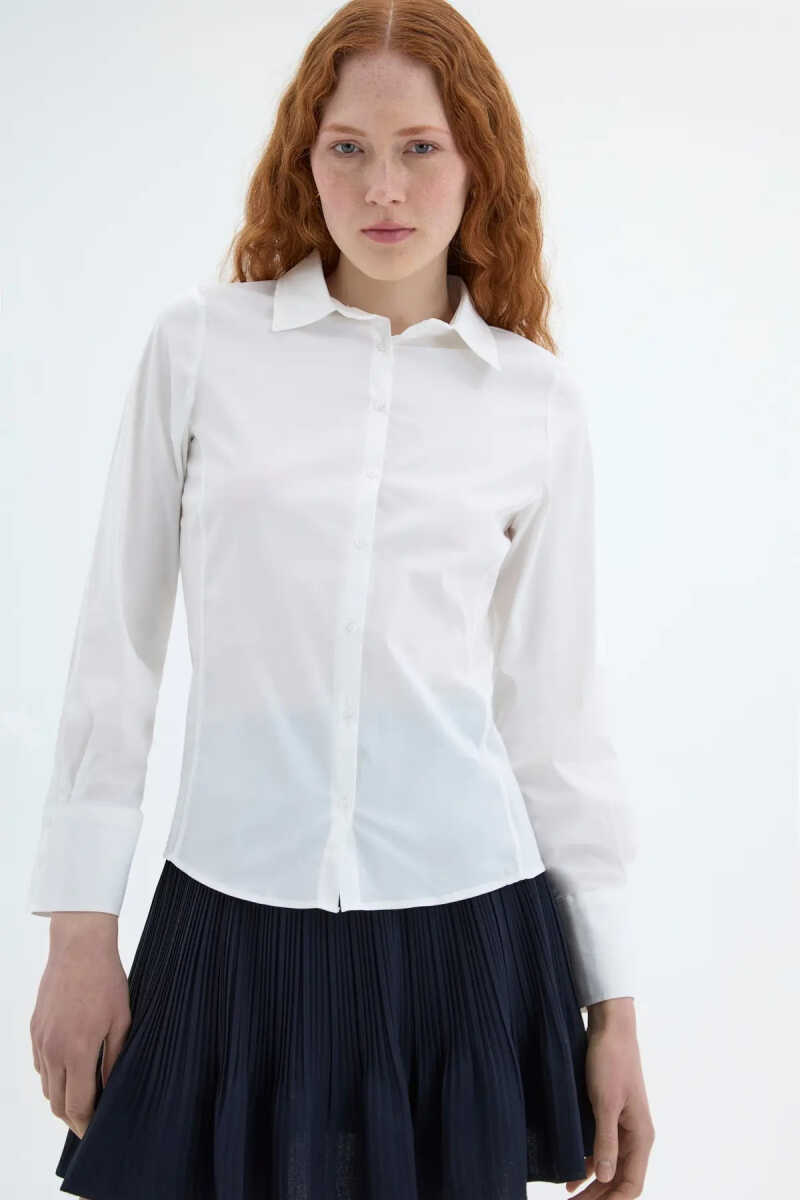 Quzu Slim Fit Kadın Gömlek - 1