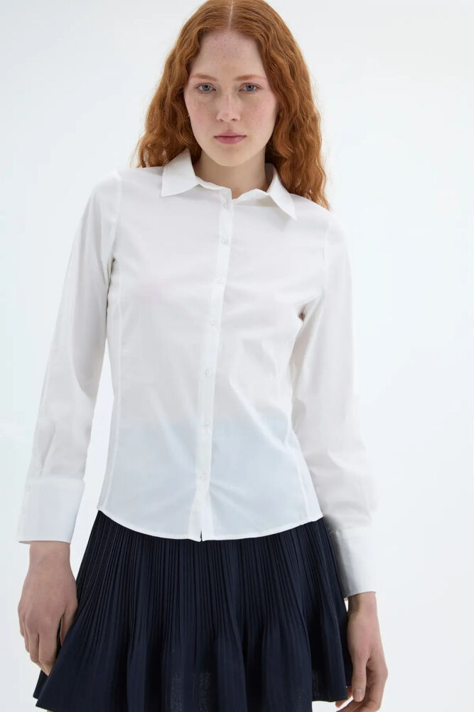 Quzu Slim Fit Kadın Gömlek