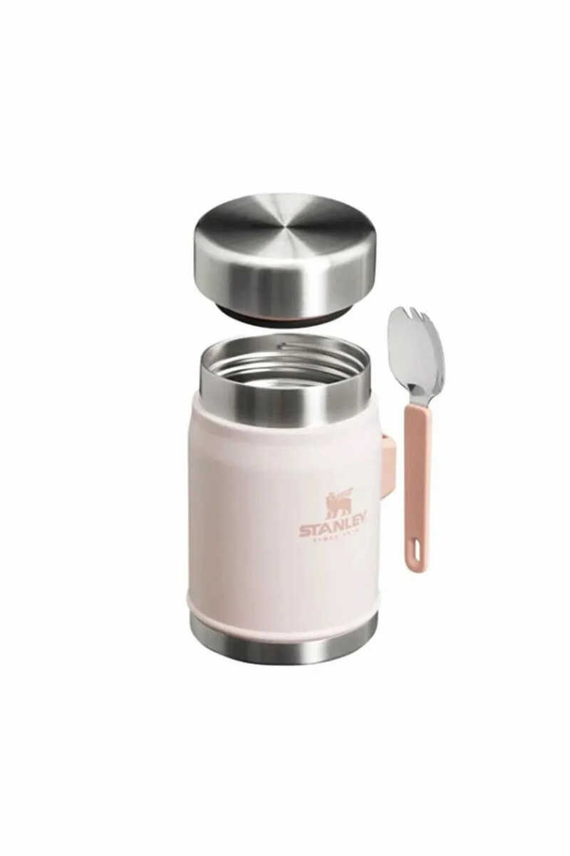 Stanley Classic The Legendary Kaşıklı Yemek Termosu | 0.4L/14Oz Pembe 10-09382-106 - 2