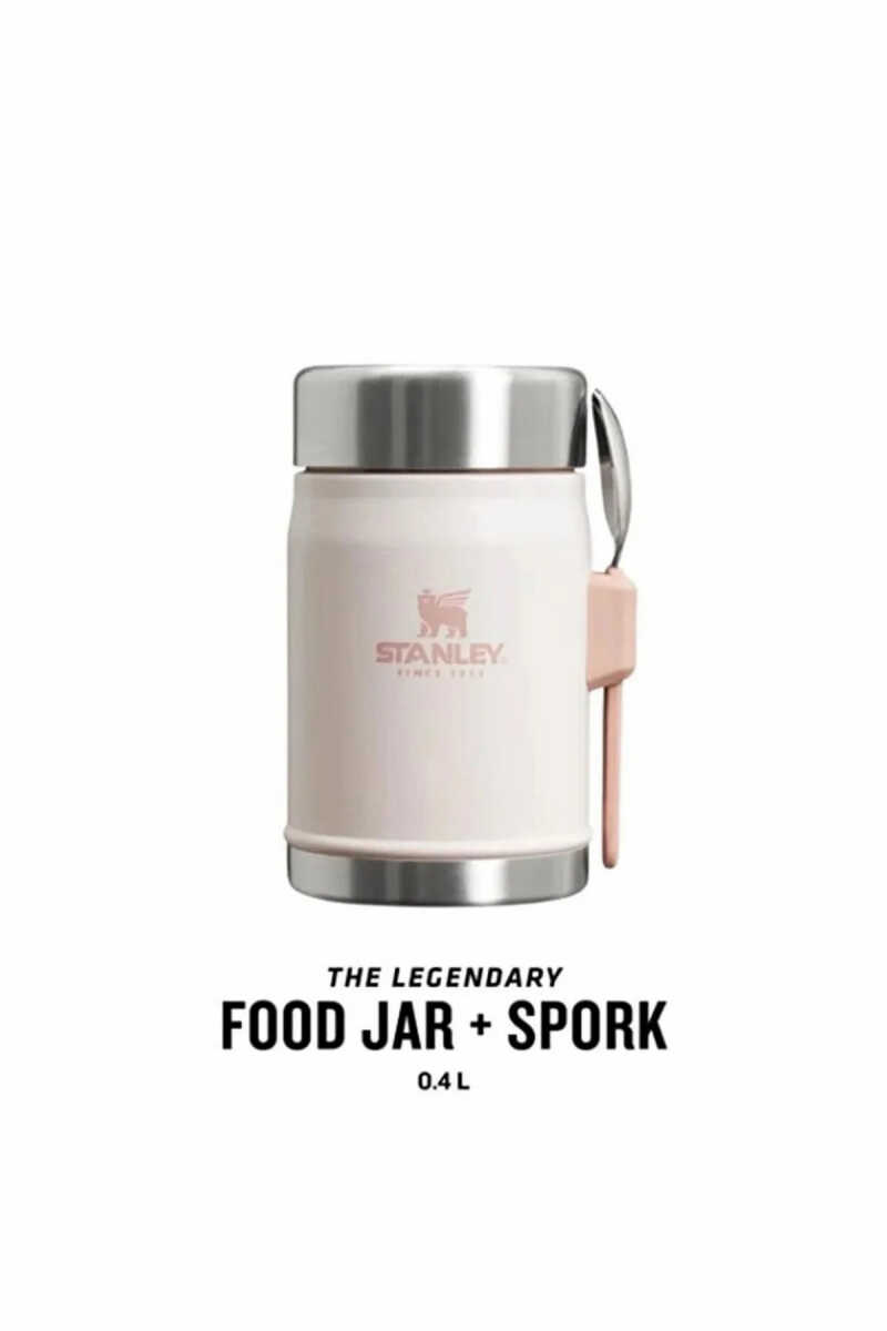Stanley Classic The Legendary Kaşıklı Yemek Termosu | 0.4L/14Oz Pembe 10-09382-106 - 3