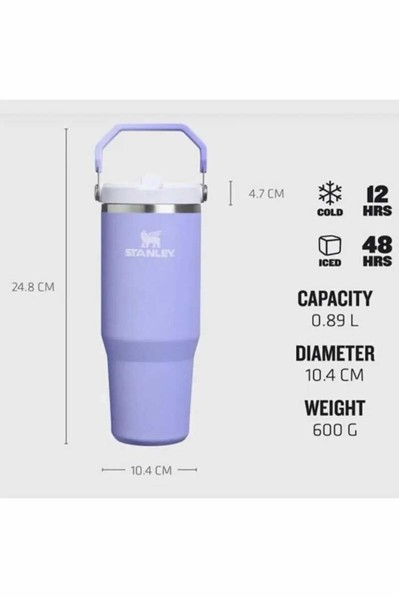 Stanley The IceFlow™ Flip Straw 2.0 Pipetli Termos Bardak 0,89 LT / 30Oz Lacivert 10-12043-073 - 2