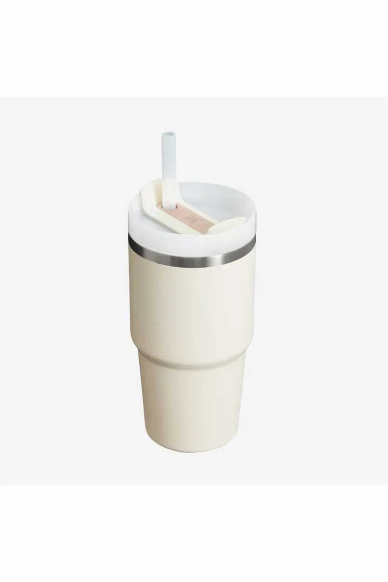 Stanley The Quencher H2.O Flowstate™ Tumbler Pipetli Termos Bardak 0.59 Lt / 20Oz Krem 10-10826-304 - 2