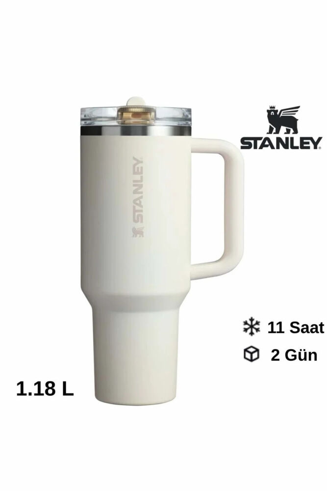 Stanley The Quencher ProTour Flip Straw Tumbler Pipetli Termos 1,18 L/40Oz Bej 10-21126-0125