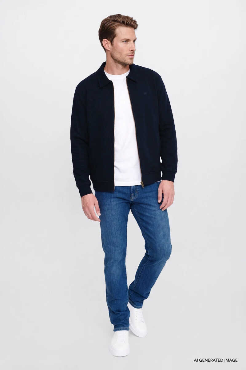 Wangler Selanik Full Zip Erkek Sweatshirt W2620068410 - 4