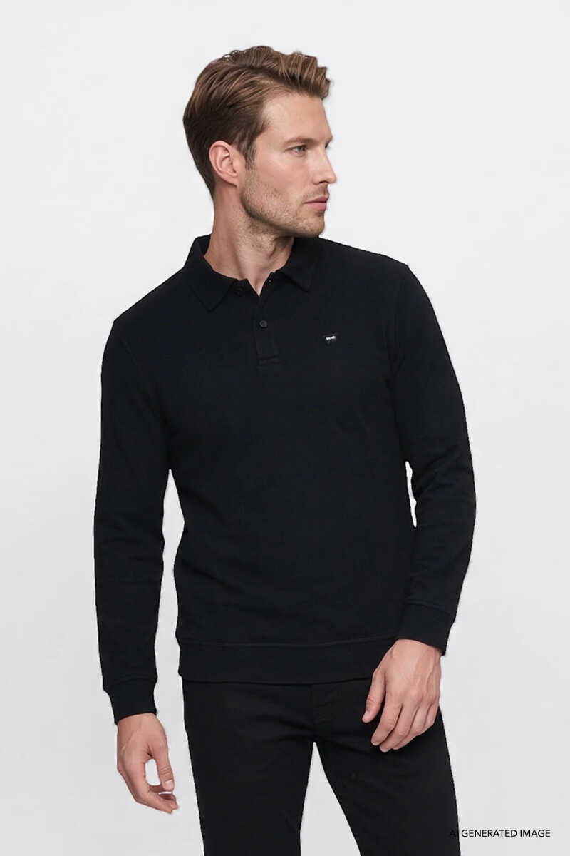 Wrangler Polo Basic U-Kol Selanik Erkek Sweatshirt W2620070001 - 2