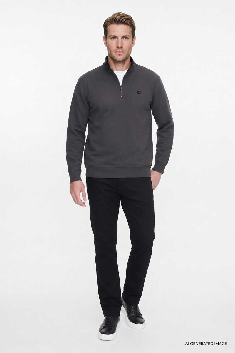 Wrangler Selanik Half Zip Erkek Sweatshirt W2620081035 - 2
