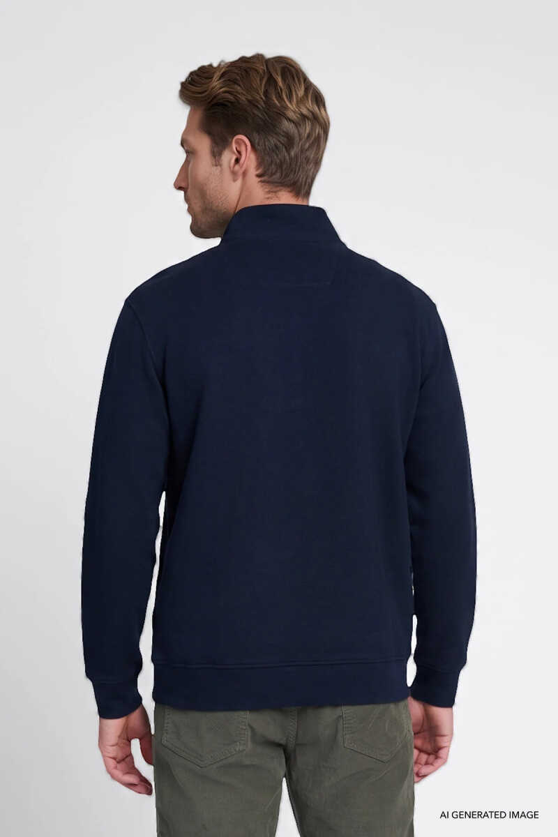 Wrangler Selanik Half Zip Erkek Sweatshirt W2620081410 - 5