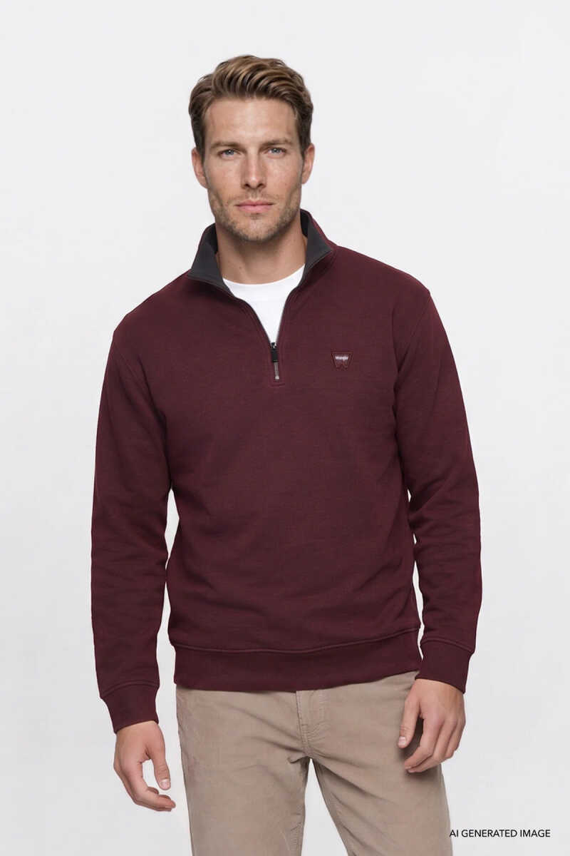 Wrangler Selanik Half Zip Erkek Sweatshirt W2620081800 - 1