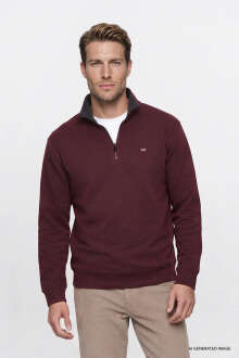 Wrangler Selanik Half Zip Erkek Sweatshirt W2620081800