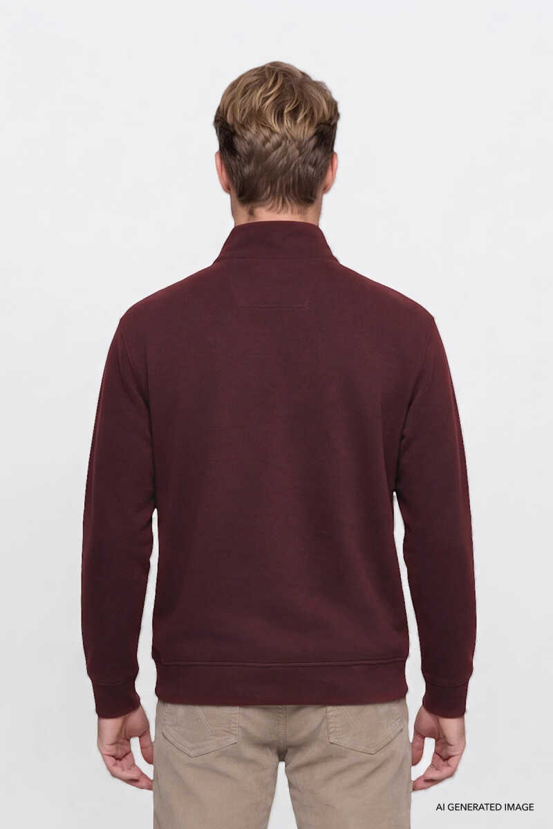 Wrangler Selanik Half Zip Erkek Sweatshirt W2620081800 - 4