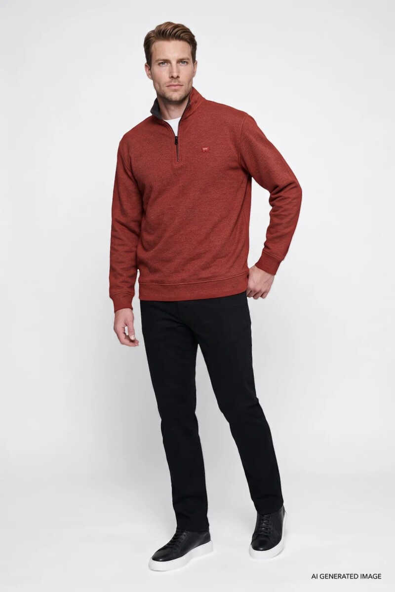 Wrangler Selanik Half Zip Erkek Sweatshirt W2620081810 - 3