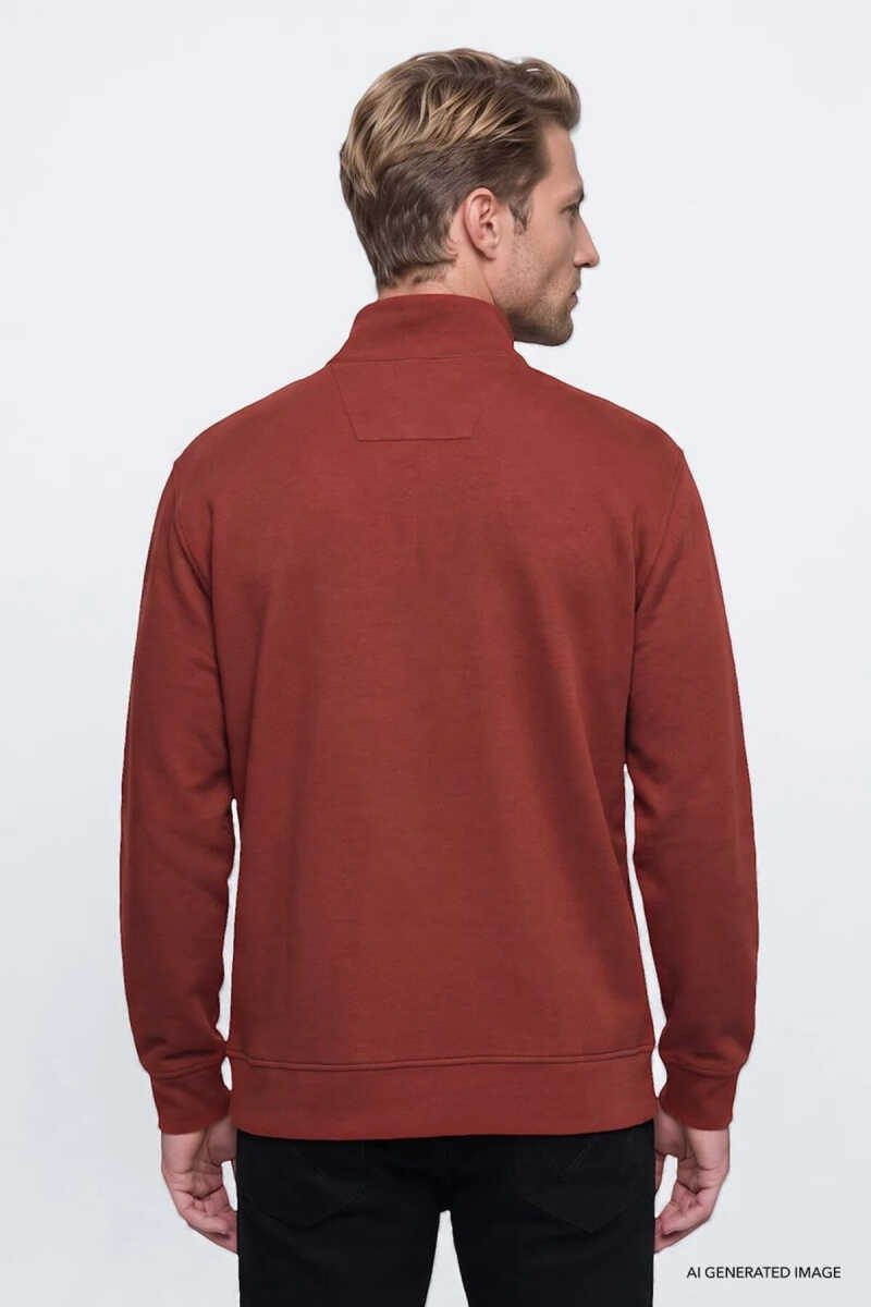 Wrangler Selanik Half Zip Erkek Sweatshirt W2620081810 - 4